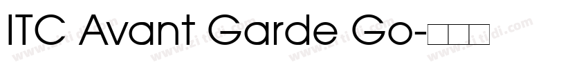 ITC Avant Garde Go字体转换